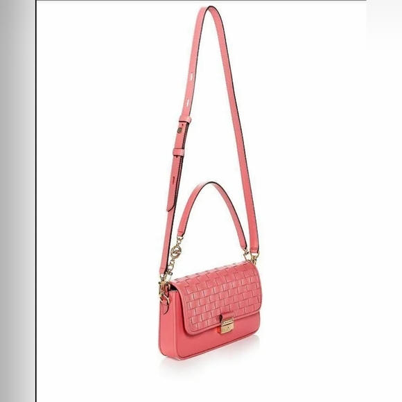Michael Michael Kors Bradshaw Woven Leather Convertible Shoulder Bag NWT - Picture 4 of 5
